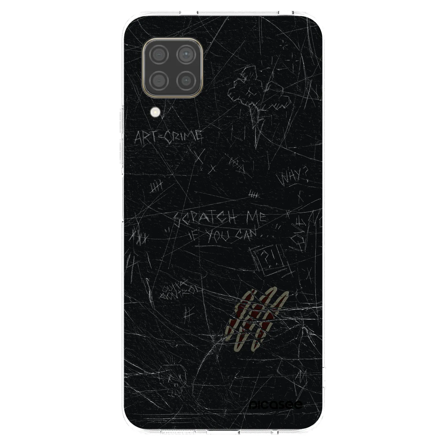 Picasee átlátszó szilikon tok az alábbi mobiltelefonokra Huawei P40 Lite - SCRATCH