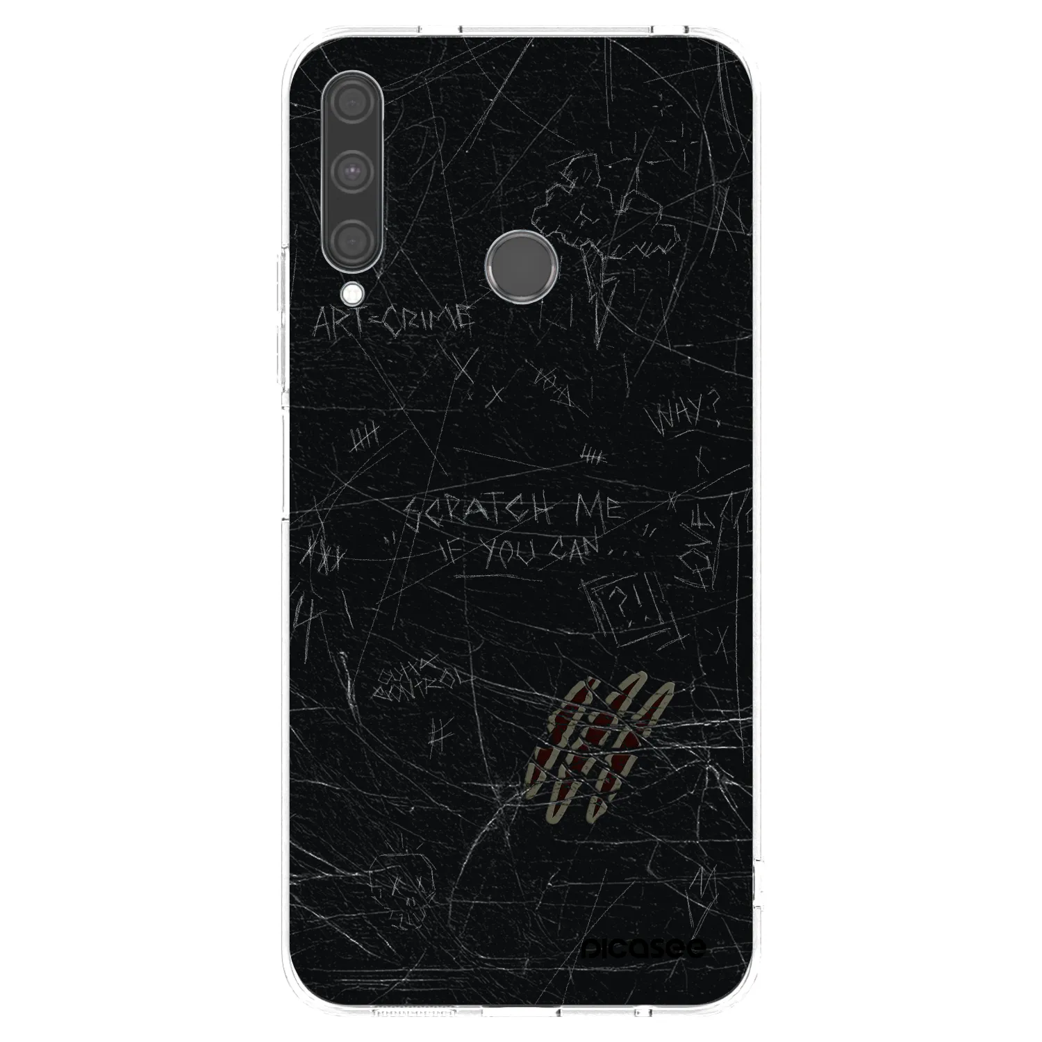Picasee átlátszó szilikon tok az alábbi mobiltelefonokra Huawei P40 Lite E - SCRATCH