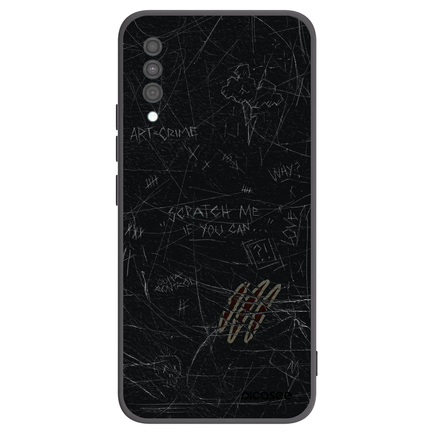 Picasee fekete szilikon tok az alábbi mobiltelefonokra Samsung Galaxy A30s A307F - SCRATCH
