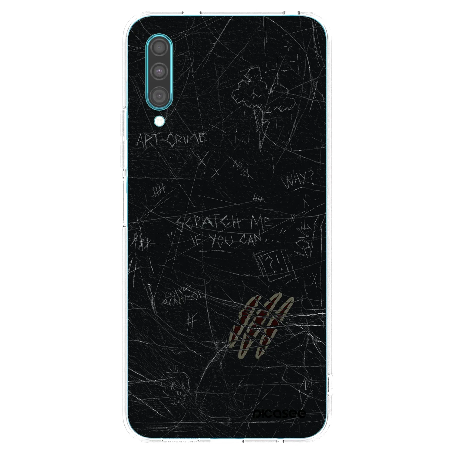 Picasee átlátszó szilikon tok az alábbi mobiltelefonokra Samsung Galaxy A30s A307F - SCRATCH