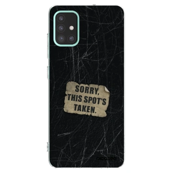 Picasee átlátszó szilikon tok az alábbi mobiltelefonokra Samsung Galaxy M31s - SORRY