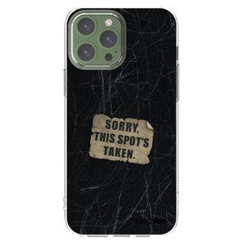 Picasee átlátszó szilikon tok az alábbi mobiltelefonokra Apple iPhone 13 Pro Max - SORRY