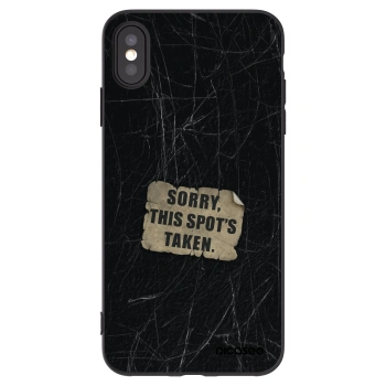 Picasee fekete szilikon tok az alábbi mobiltelefonokra Apple iPhone XS Max - SORRY