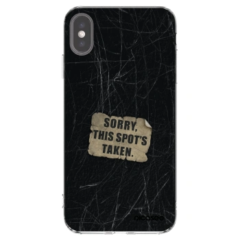 Picasee átlátszó szilikon tok az alábbi mobiltelefonokra Apple iPhone XS Max - SORRY