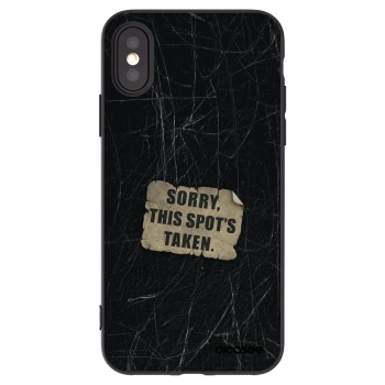 Picasee fekete szilikon tok az alábbi mobiltelefonokra Apple iPhone X/XS - SORRY