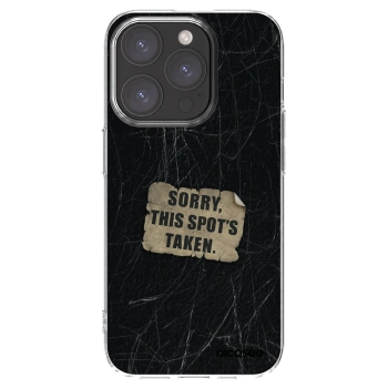 Picasee átlátszó szilikon tok az alábbi mobiltelefonokra Apple iPhone 15 Pro - SORRY