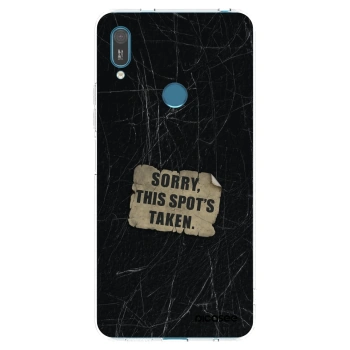 Picasee átlátszó szilikon tok az alábbi mobiltelefonokra Huawei Y7 2019 - SORRY