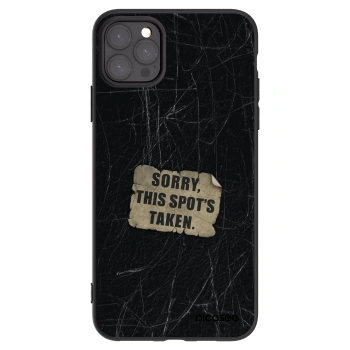 Picasee fekete szilikon tok az alábbi mobiltelefonokra Apple iPhone 11 Pro Max - SORRY