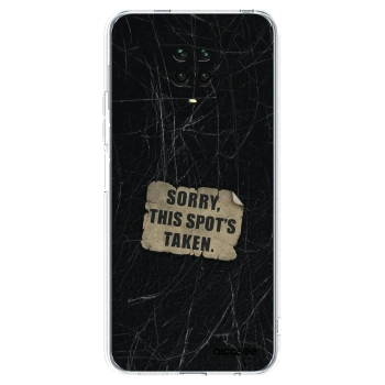 Picasee átlátszó szilikon tok az alábbi mobiltelefonokra Xiaomi Redmi Note 9 Pro - SORRY