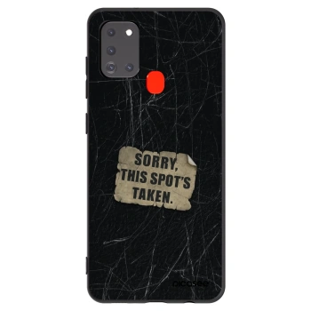 Picasee fekete szilikon tok az alábbi mobiltelefonokra Samsung Galaxy A21s - SORRY