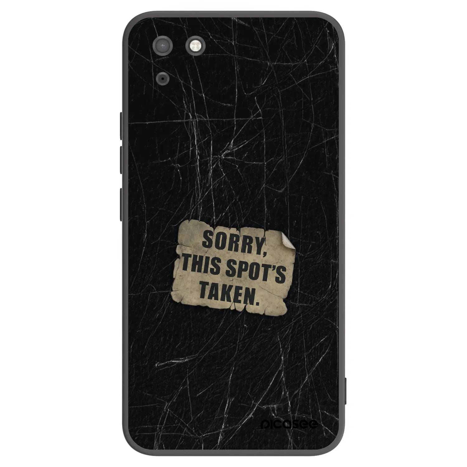 Picasee fekete szilikon tok az alábbi mobiltelefonokra Huawei Y5P - SORRY