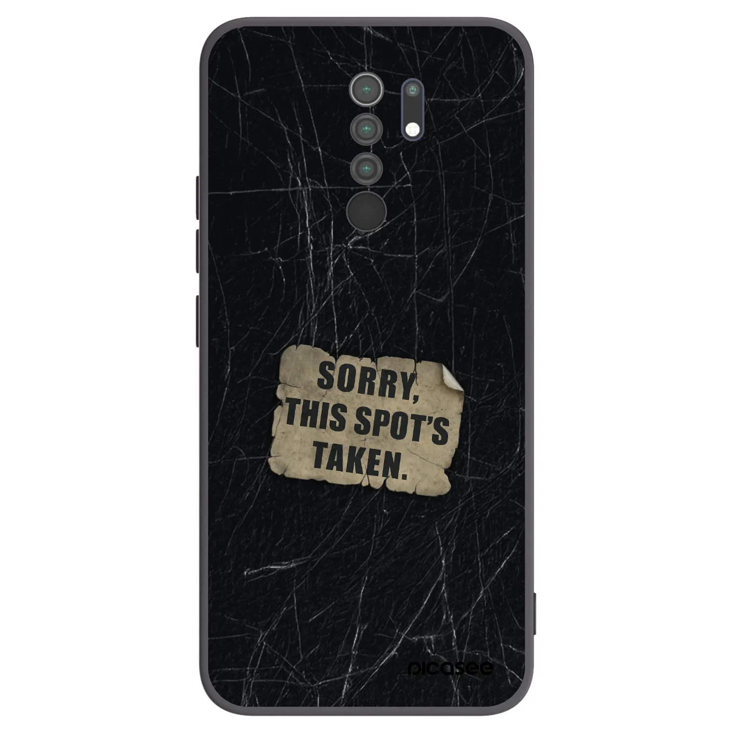 Picasee fekete szilikon tok az alábbi mobiltelefonokra Xiaomi Redmi 9 - SORRY