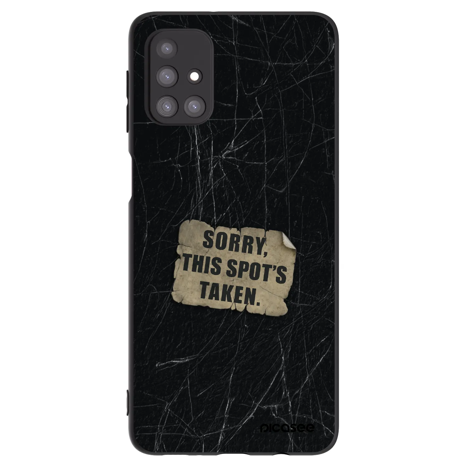 Picasee fekete szilikon tok az alábbi mobiltelefonokra Samsung Galaxy M31s - SORRY