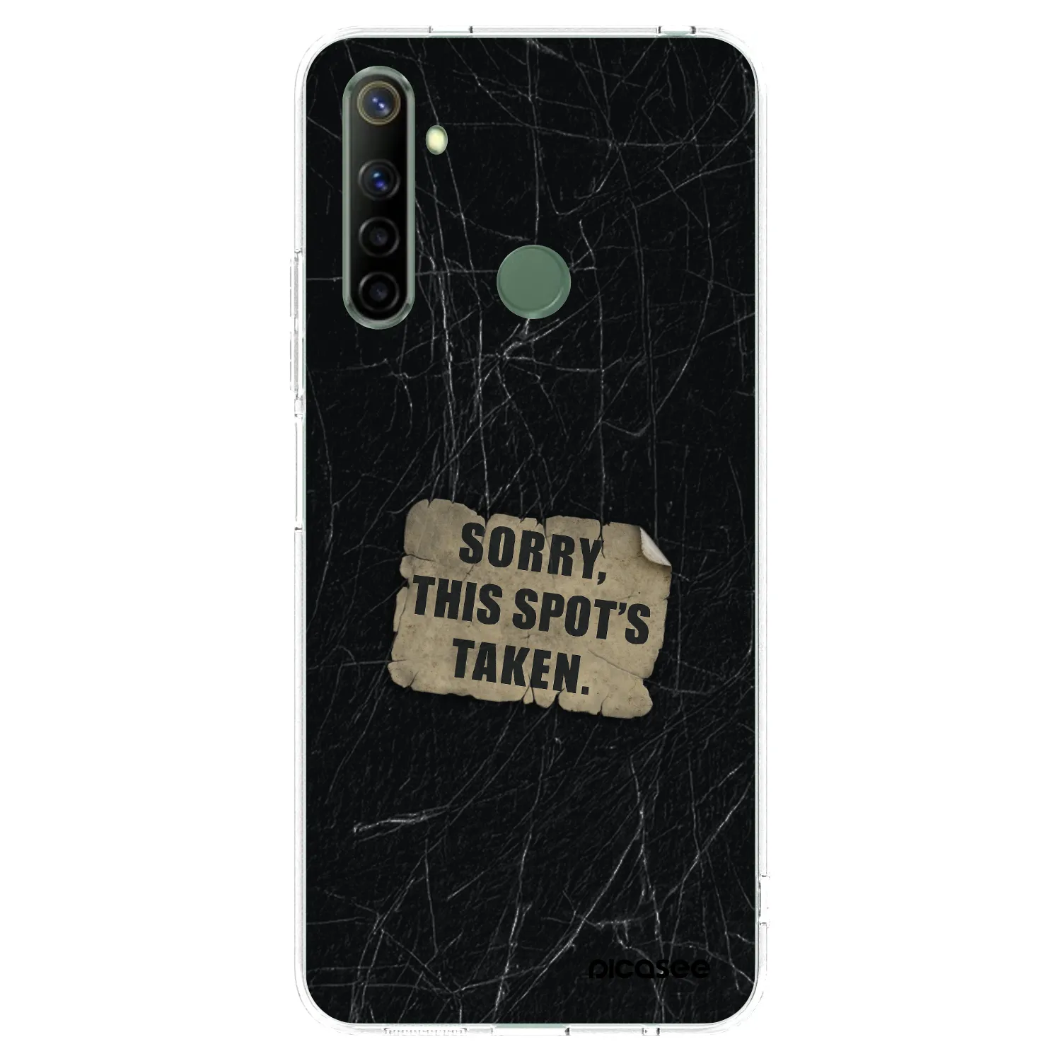 Picasee átlátszó szilikon tok az alábbi mobiltelefonokra Realme 6i - SORRY