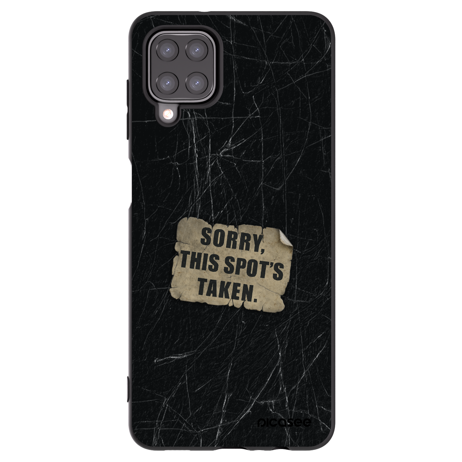 Picasee fekete szilikon tok az alábbi mobiltelefonokra Samsung Galaxy A12 A125F - SORRY
