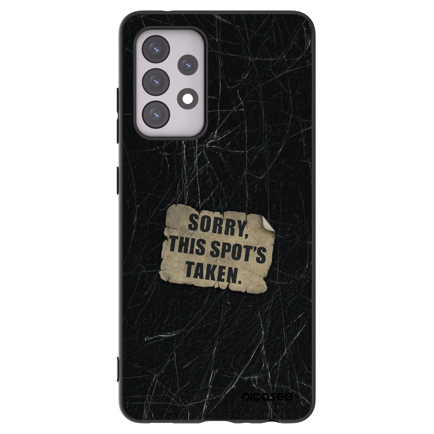 Picasee fekete szilikon tok az alábbi mobiltelefonokra Samsung Galaxy A52 5G A525F - SORRY