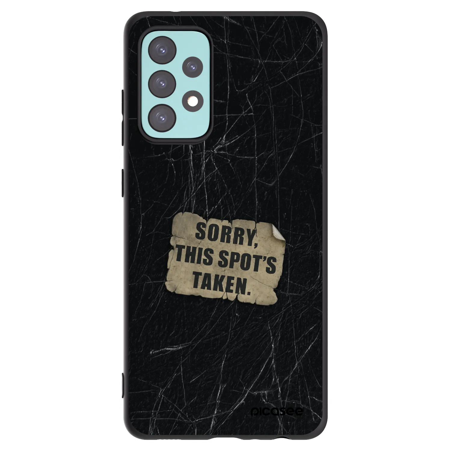 Picasee fekete szilikon tok az alábbi mobiltelefonokra Samsung Galaxy A72 A725F - SORRY