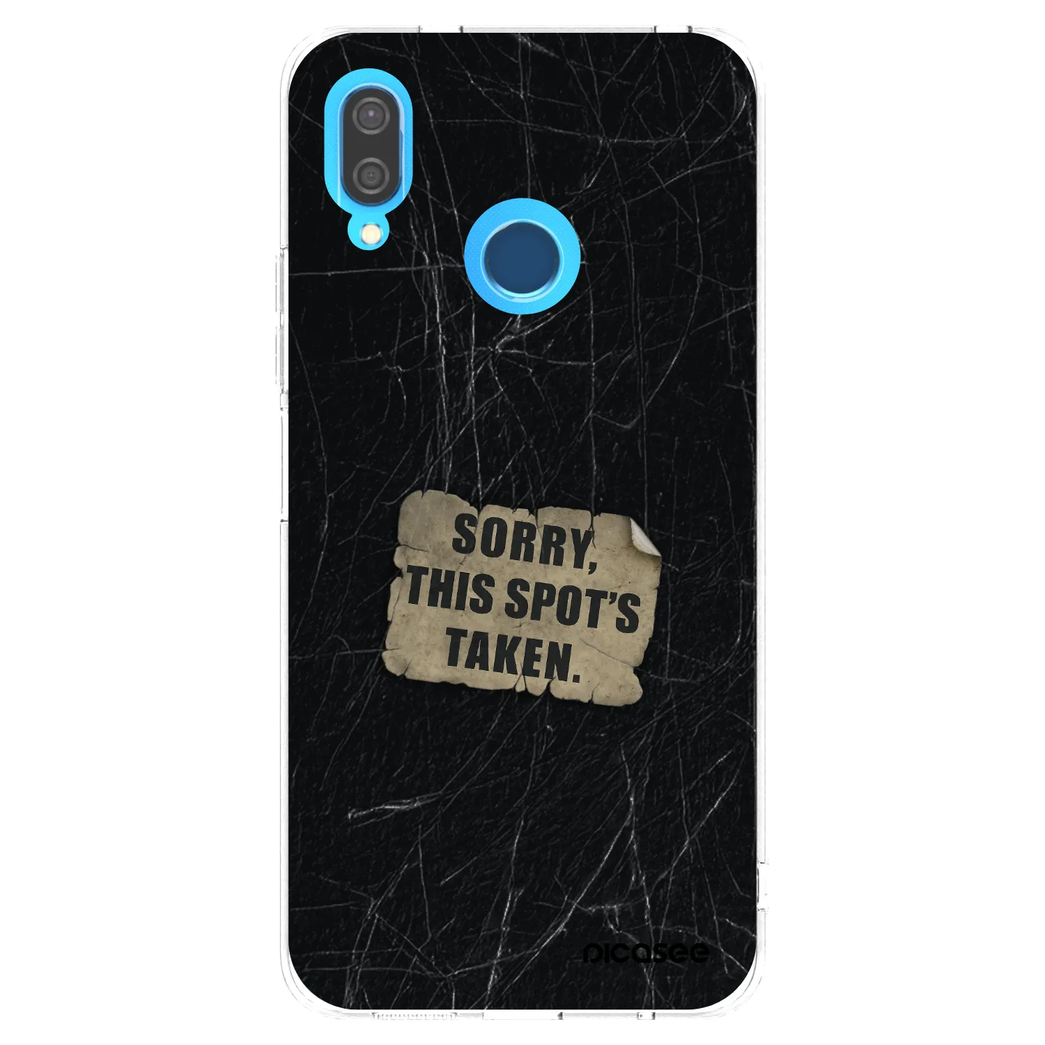 Picasee átlátszó szilikon tok az alábbi mobiltelefonokra Huawei P20 Lite - SORRY