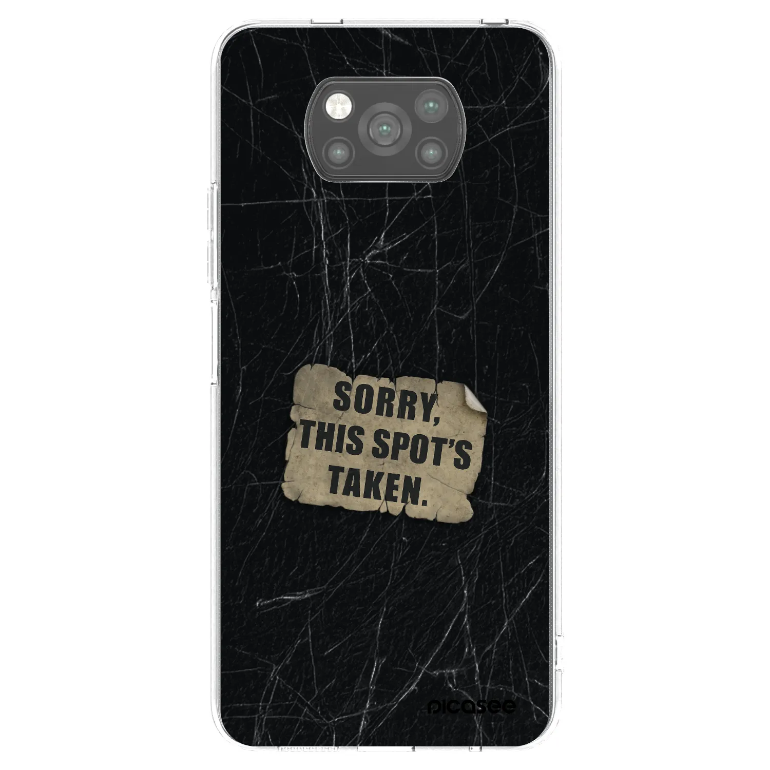 Picasee fekete szilikon tok az alábbi mobiltelefonokra Xiaomi Poco X3 Pro - SORRY