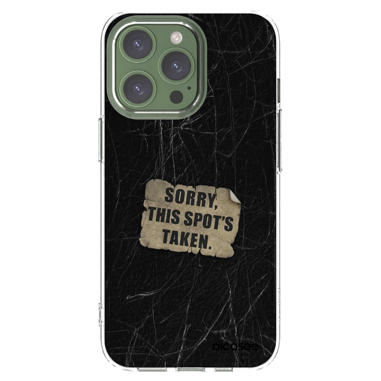 Picasee átlátszó szilikon tok az alábbi mobiltelefonokra Apple iPhone 13 Pro - SORRY