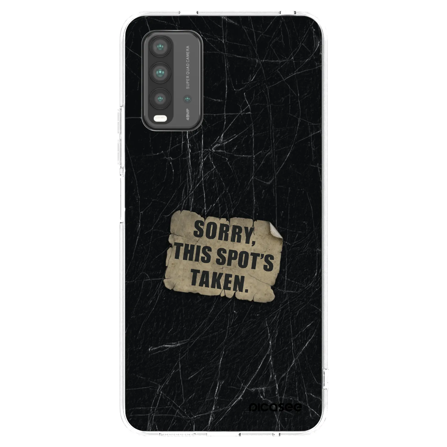 Picasee átlátszó szilikon tok az alábbi mobiltelefonokra Xiaomi Redmi 9T - SORRY