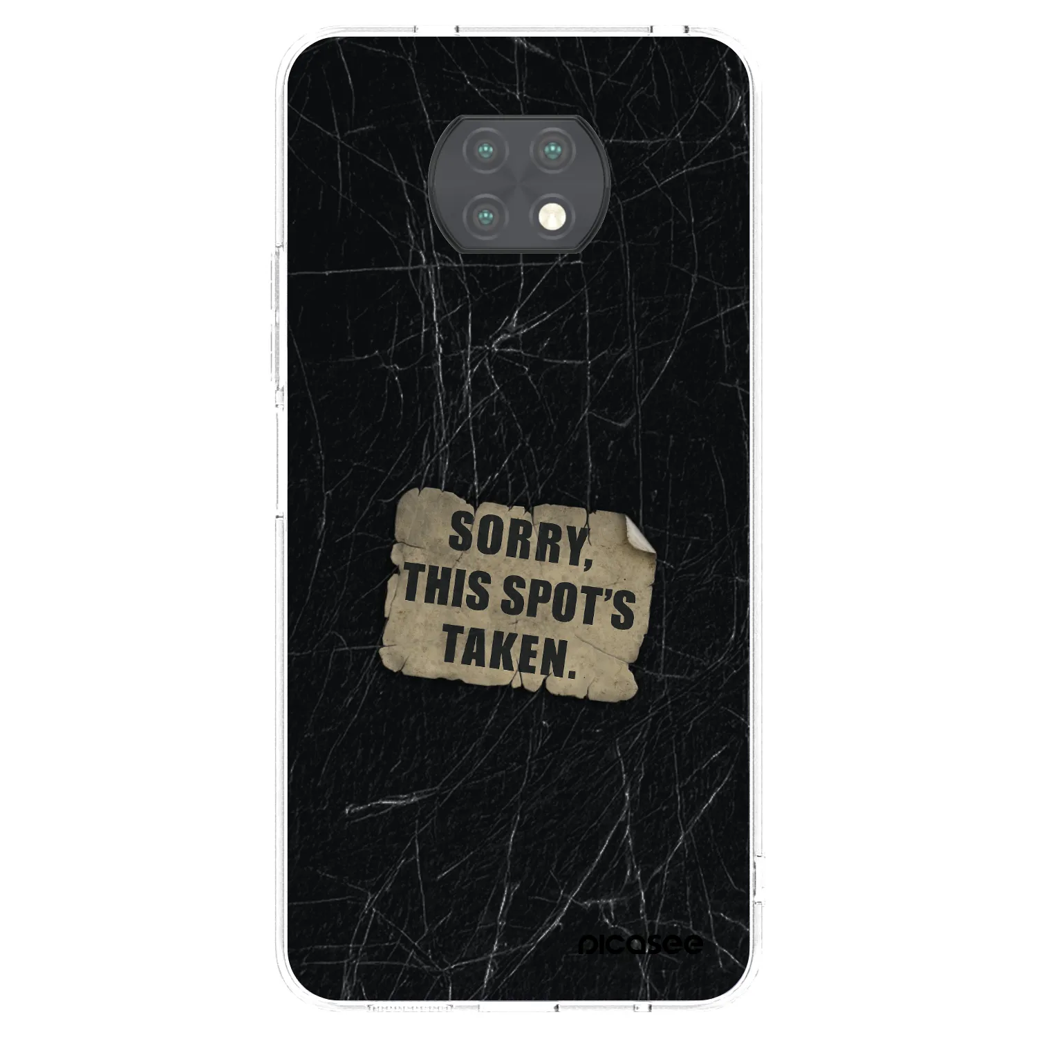 Picasee átlátszó szilikon tok az alábbi mobiltelefonokra Xiaomi Redmi Note 9T - SORRY