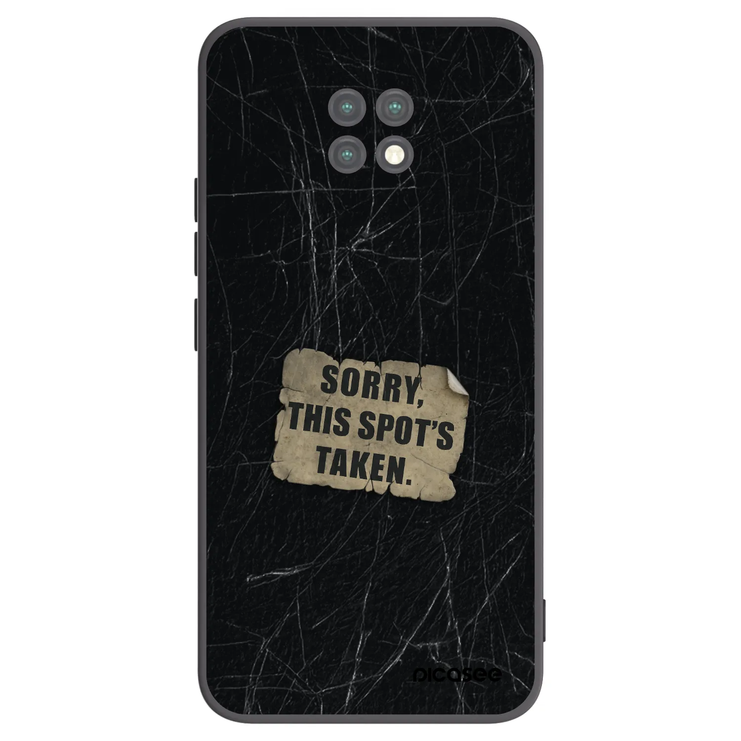 Picasee fekete szilikon tok az alábbi mobiltelefonokra Xiaomi Redmi Note 9T - SORRY