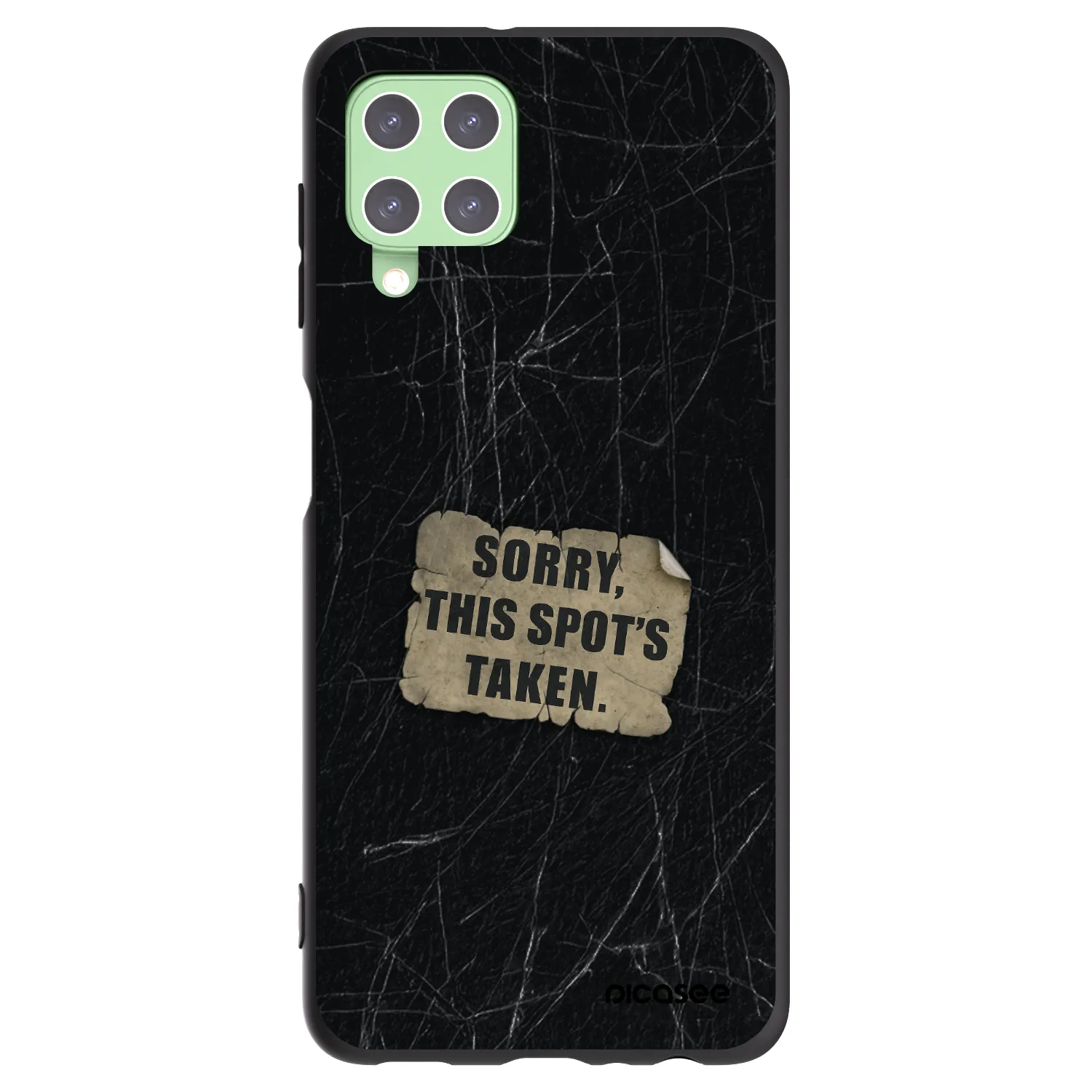 Picasee fekete szilikon tok az alábbi mobiltelefonokra Samsung Galaxy A22 A225F 4G - SORRY