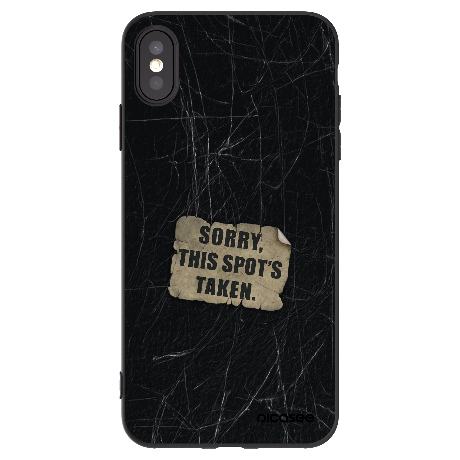 Picasee fekete szilikon tok az alábbi mobiltelefonokra Apple iPhone XS Max - SORRY