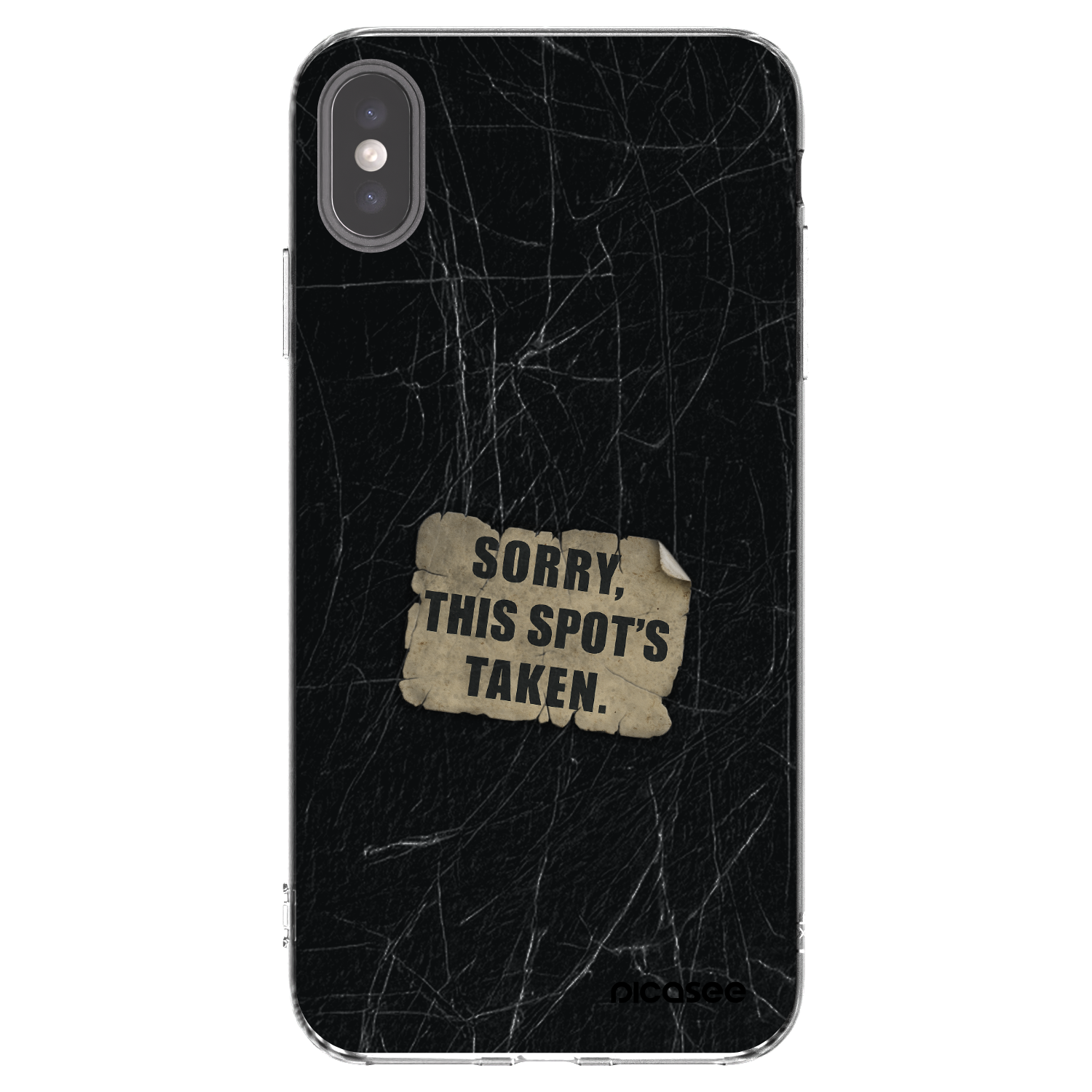Picasee átlátszó szilikon tok az alábbi mobiltelefonokra Apple iPhone XS Max - SORRY