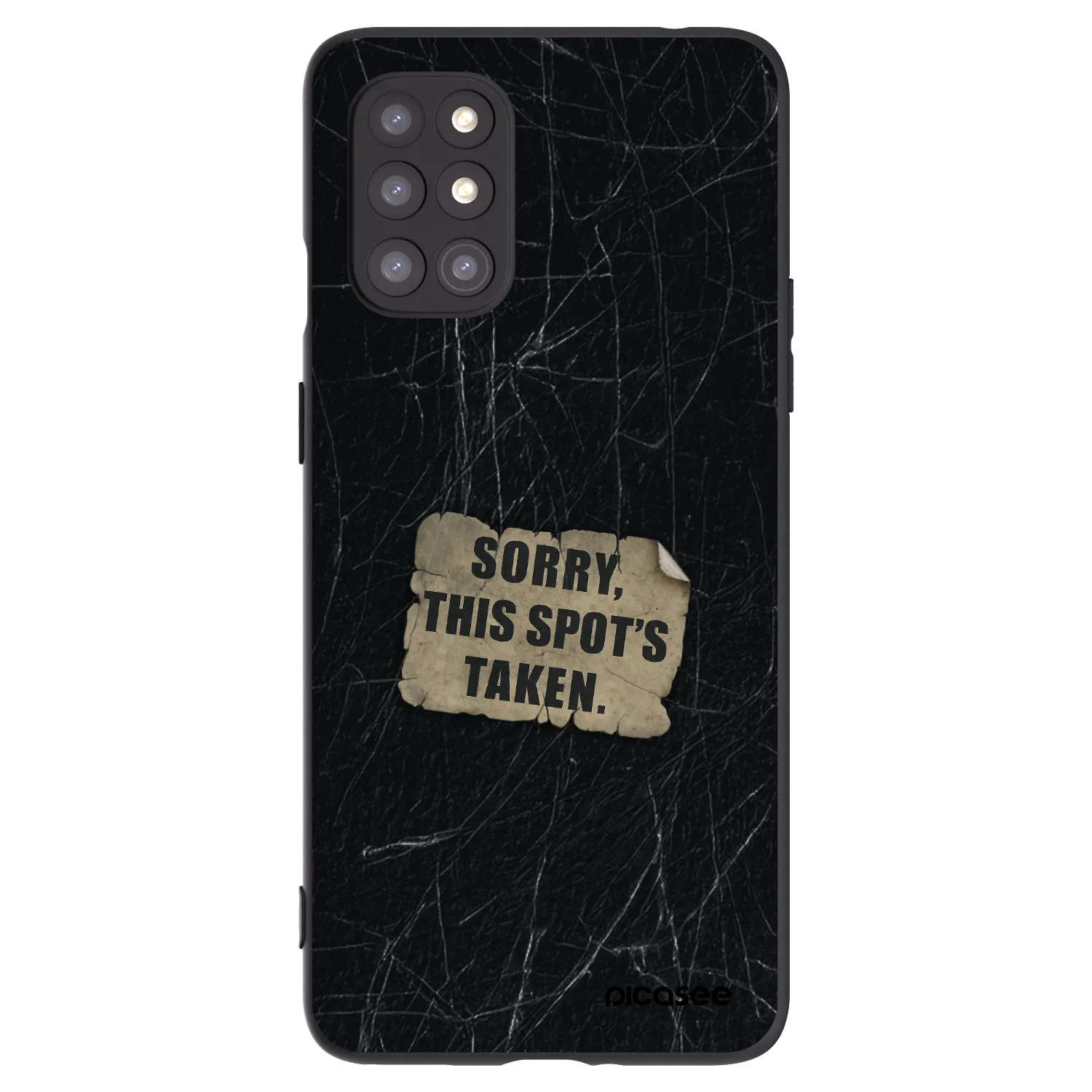 Picasee fekete szilikon tok az alábbi mobiltelefonokra OnePlus 8T - SORRY