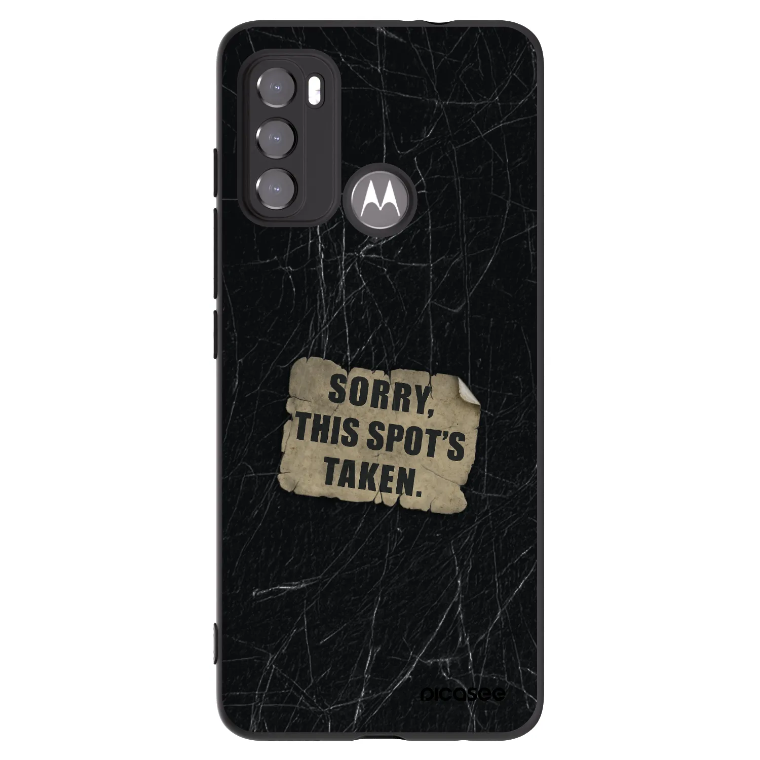 Picasee fekete szilikon tok az alábbi mobiltelefonokra Motorola Moto G60 - SORRY