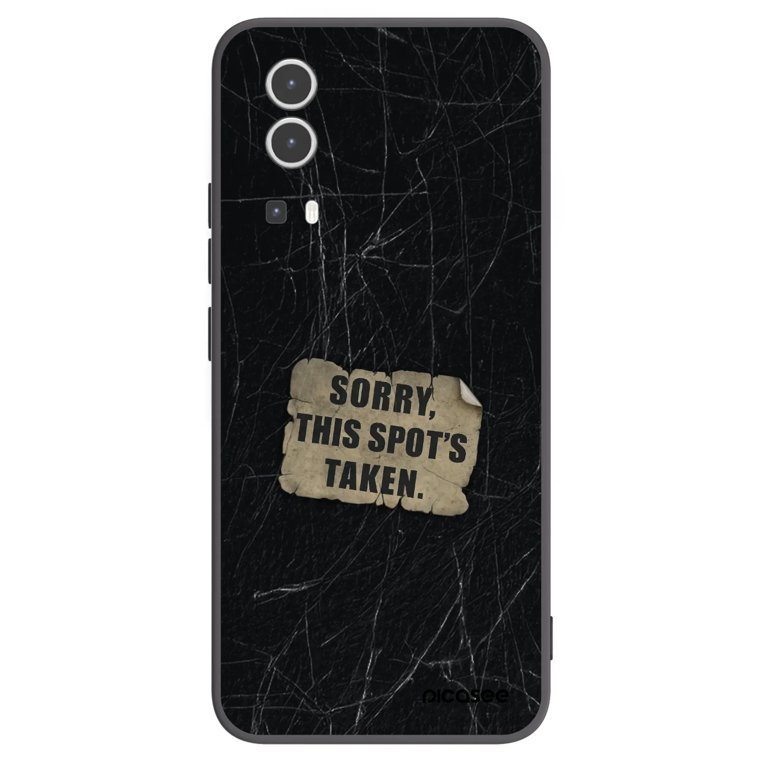 Picasee fekete szilikon tok az alábbi mobiltelefonokra Vivo Y72 5G - SORRY