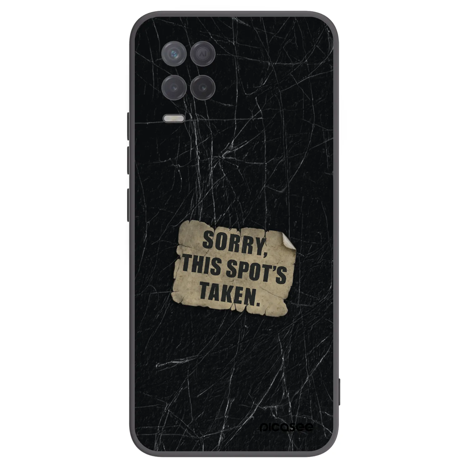 Picasee fekete szilikon tok az alábbi mobiltelefonokra Realme 8 5G - SORRY