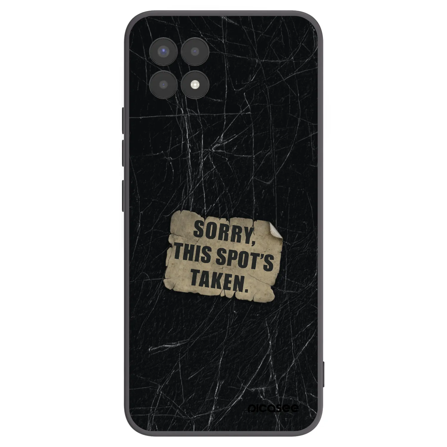 Picasee fekete szilikon tok az alábbi mobiltelefonokra Realme 8i - SORRY