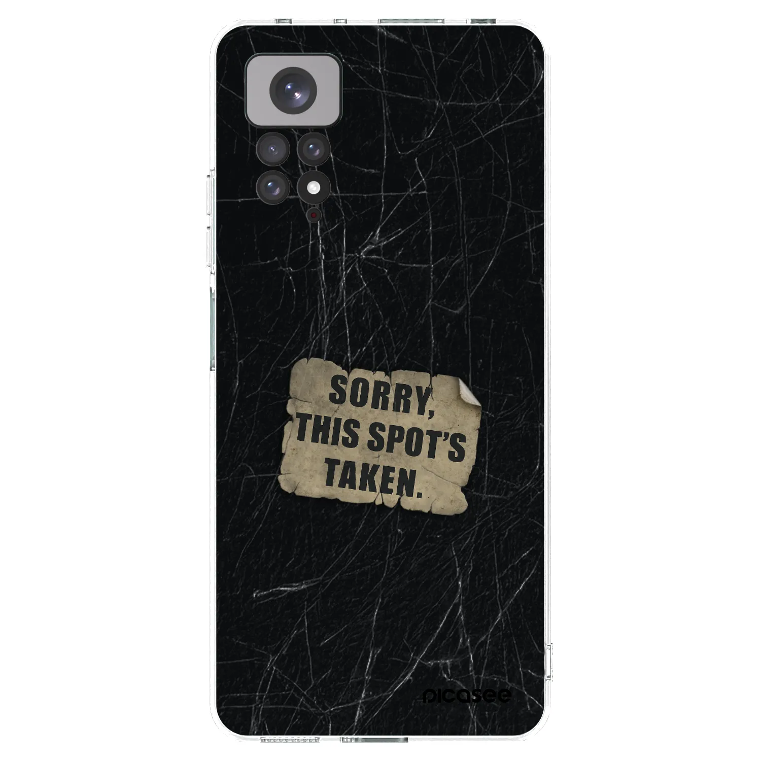 Picasee átlátszó szilikon tok az alábbi mobiltelefonokra Xiaomi Redmi Note 11S 4G - SORRY