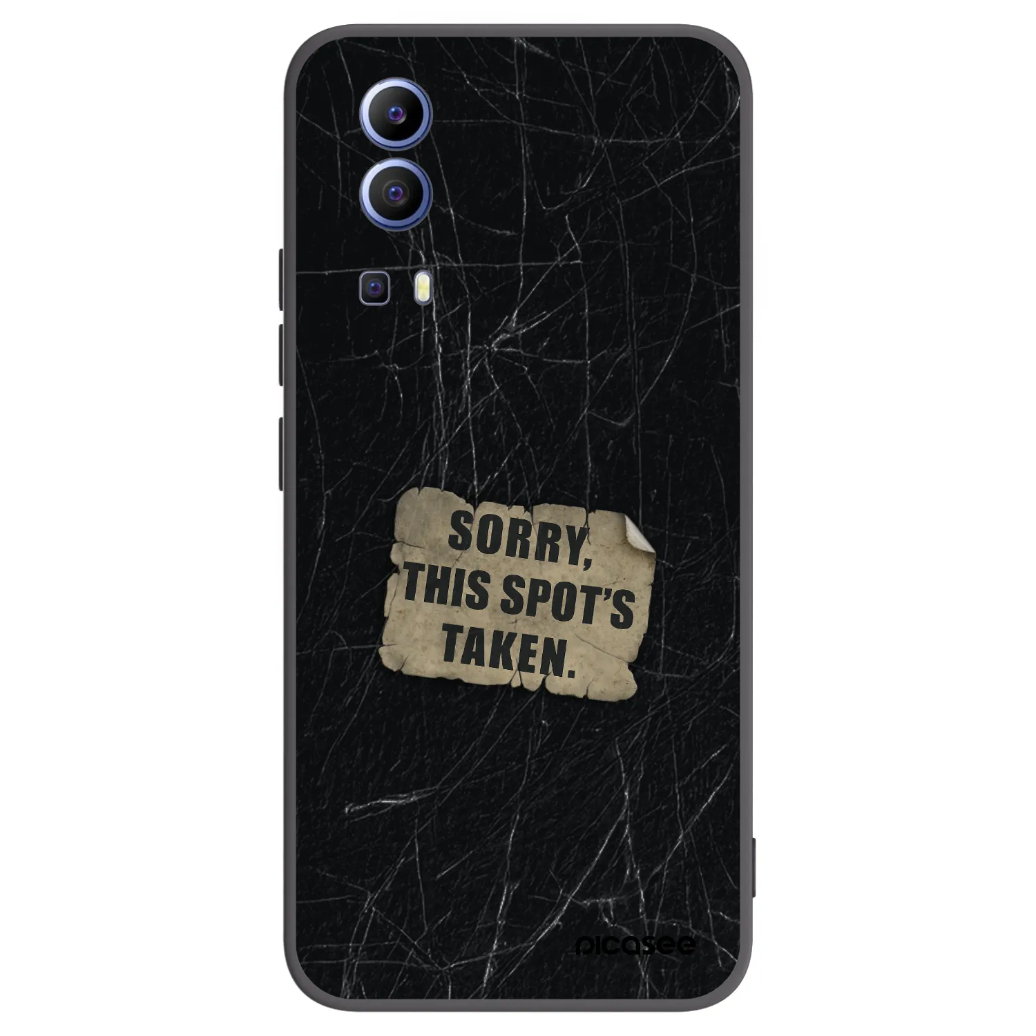 Picasee fekete szilikon tok az alábbi mobiltelefonokra Vivo Y52 5G - SORRY