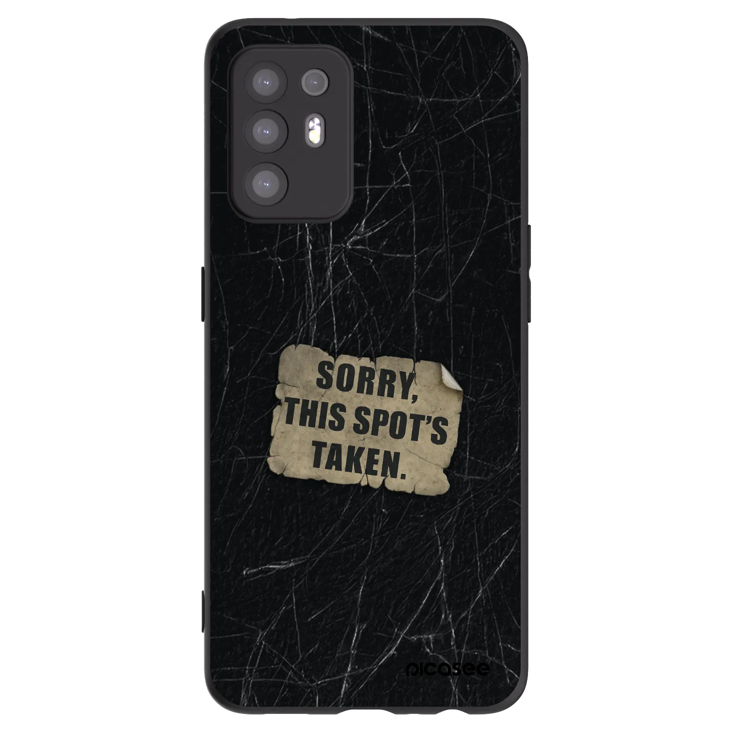Picasee fekete szilikon tok az alábbi mobiltelefonokra OPPO A94 5G - SORRY