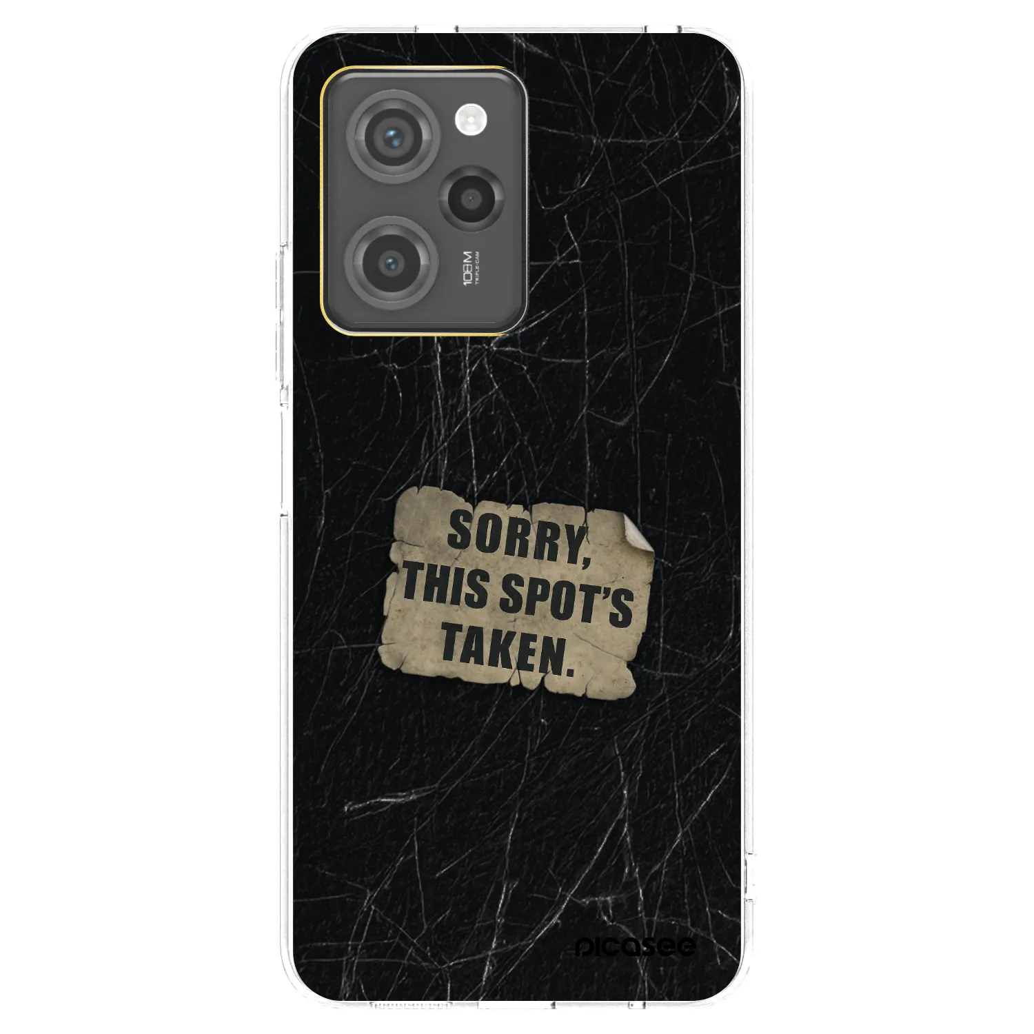 Picasee fekete szilikon tok az alábbi mobiltelefonokra Xiaomi Poco X5 Pro - SORRY