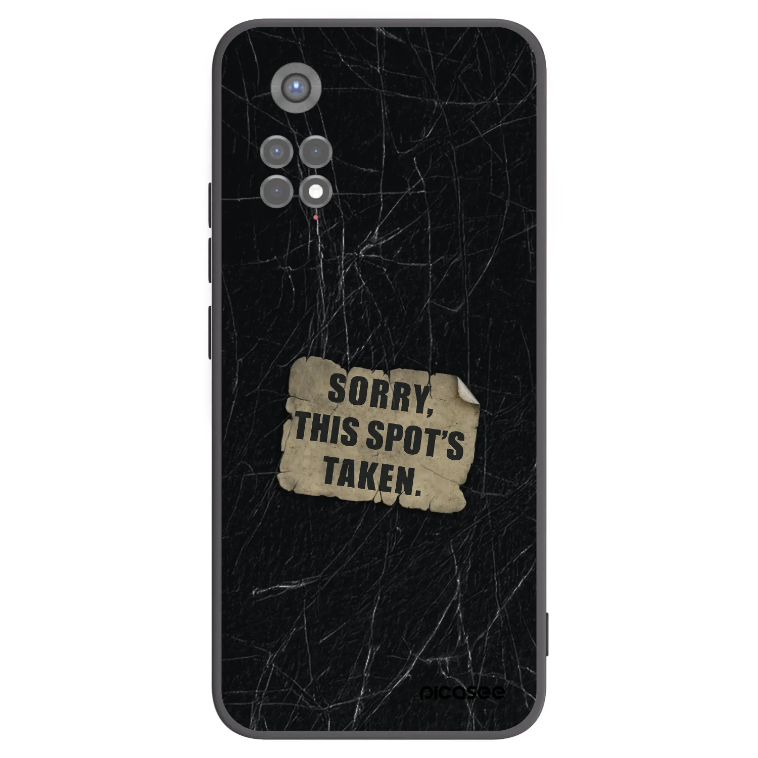 Picasee fekete szilikon tok az alábbi mobiltelefonokra Xiaomi Redmi Note 11S 5G - SORRY