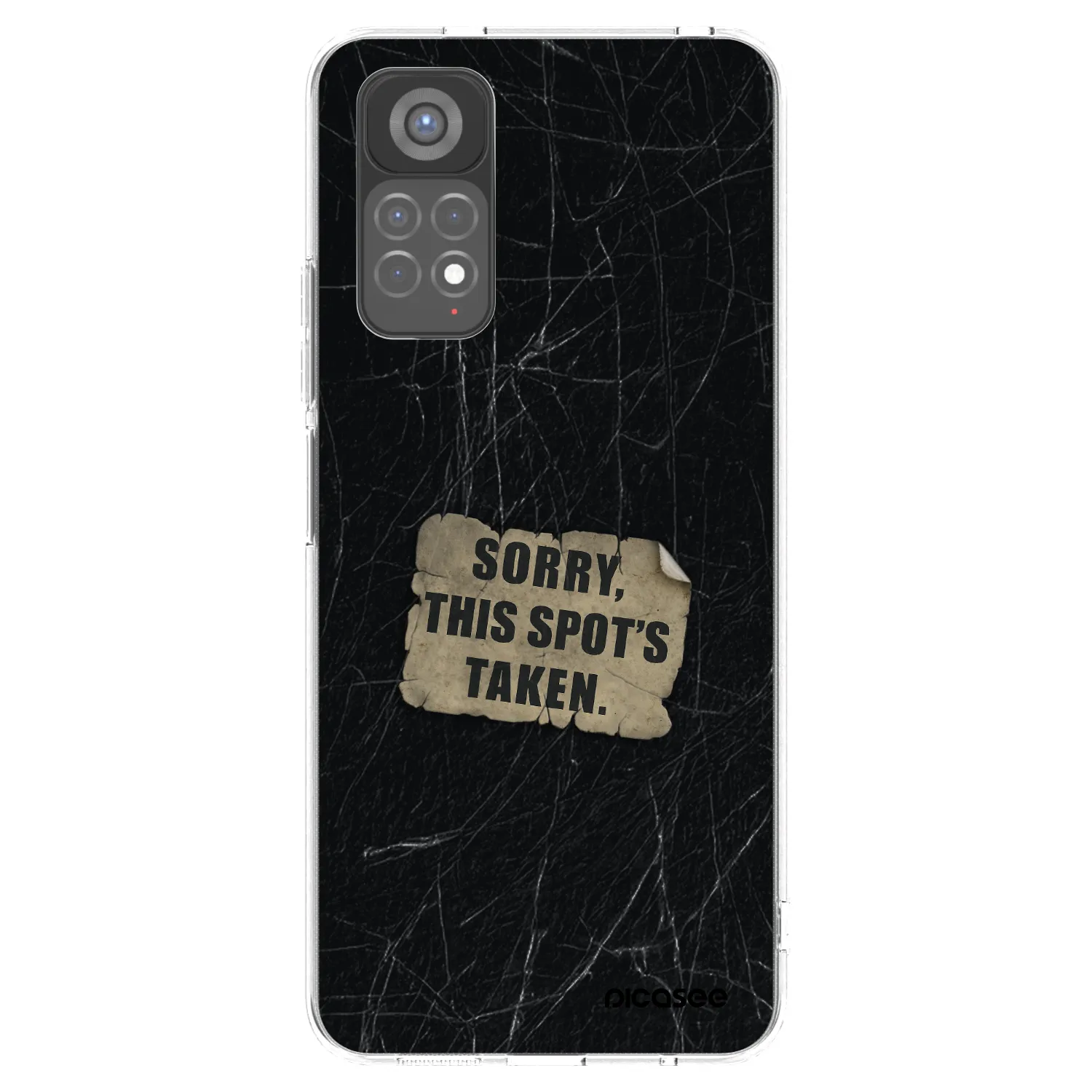 Picasee átlátszó szilikon tok az alábbi mobiltelefonokra Xiaomi Redmi Note 11S 5G - SORRY