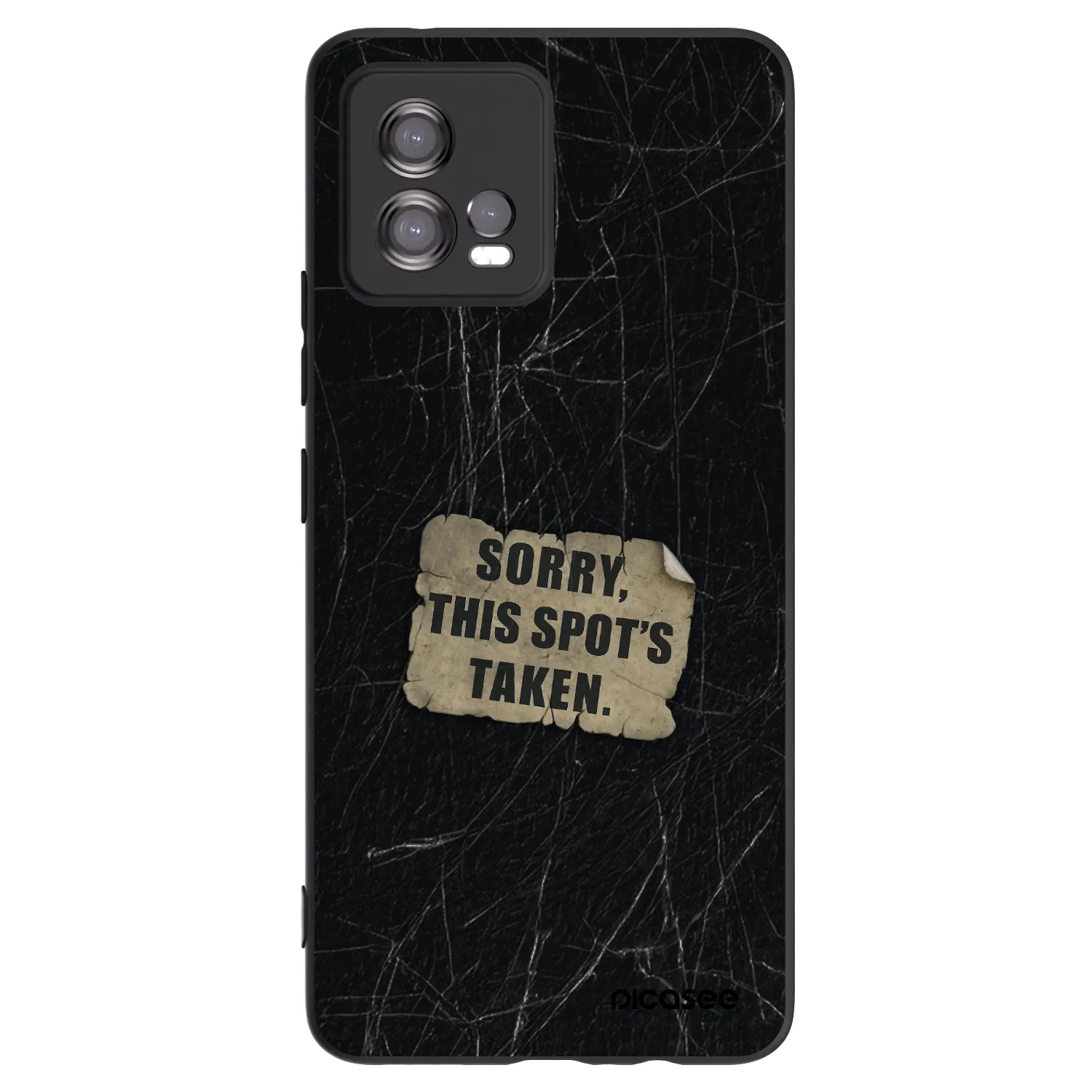 Picasee fekete szilikon tok az alábbi mobiltelefonokra Motorola Moto G72 - SORRY