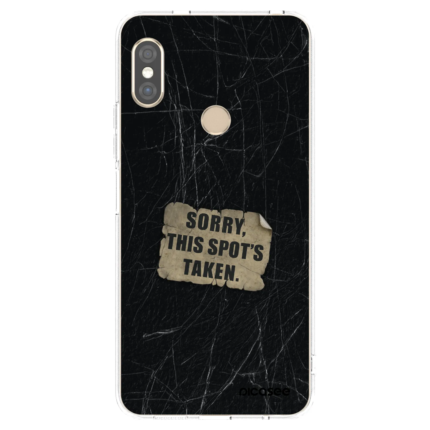 Picasee átlátszó szilikon tok az alábbi mobiltelefonokra Xiaomi Redmi Note 5 Global - SORRY