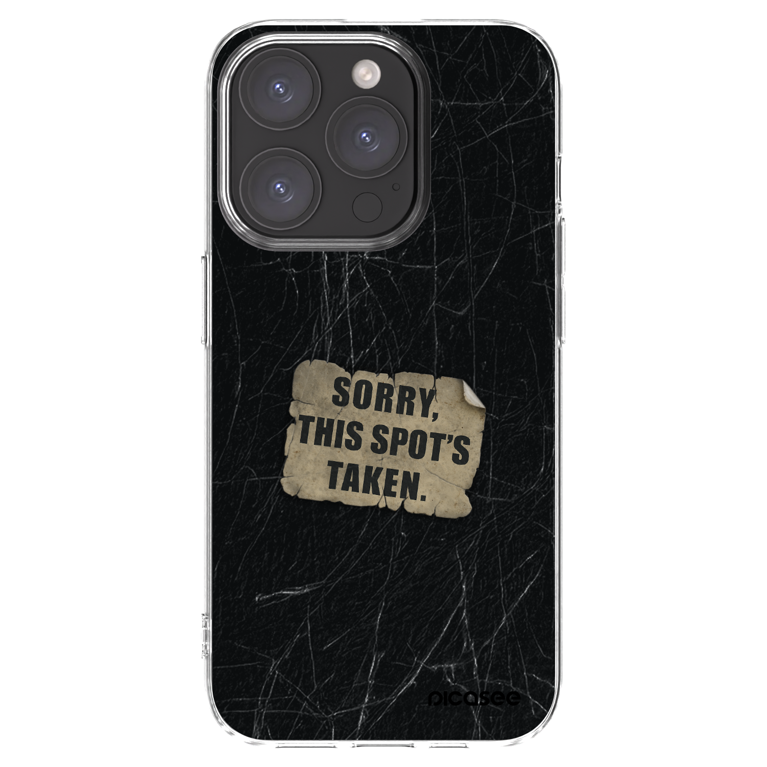 Picasee átlátszó szilikon tok az alábbi mobiltelefonokra Apple iPhone 15 Pro - SORRY