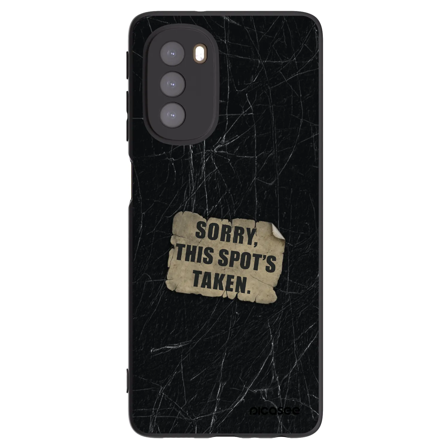 Picasee fekete szilikon tok az alábbi mobiltelefonokra Motorola Moto G51 - SORRY