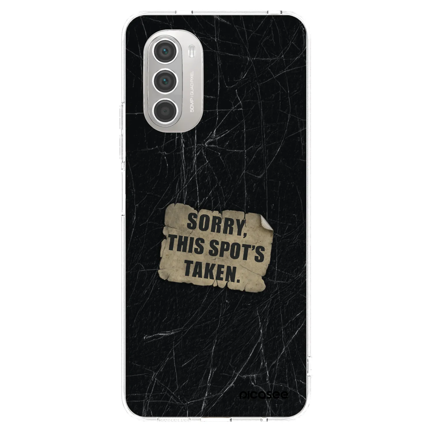 Picasee átlátszó szilikon tok az alábbi mobiltelefonokra Motorola Moto G51 - SORRY