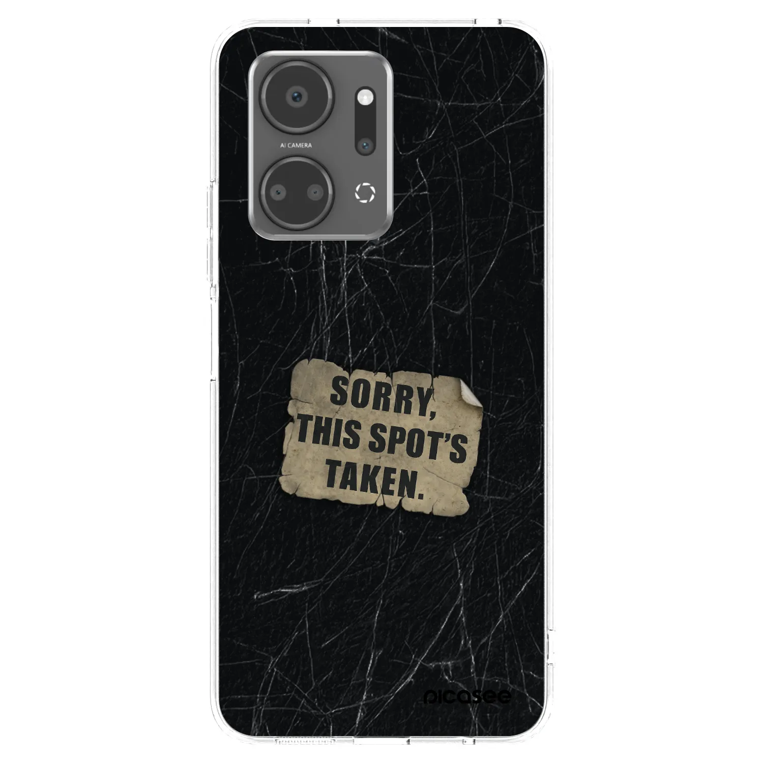 Picasee átlátszó szilikon tok az alábbi mobiltelefonokra Honor X7a - SORRY