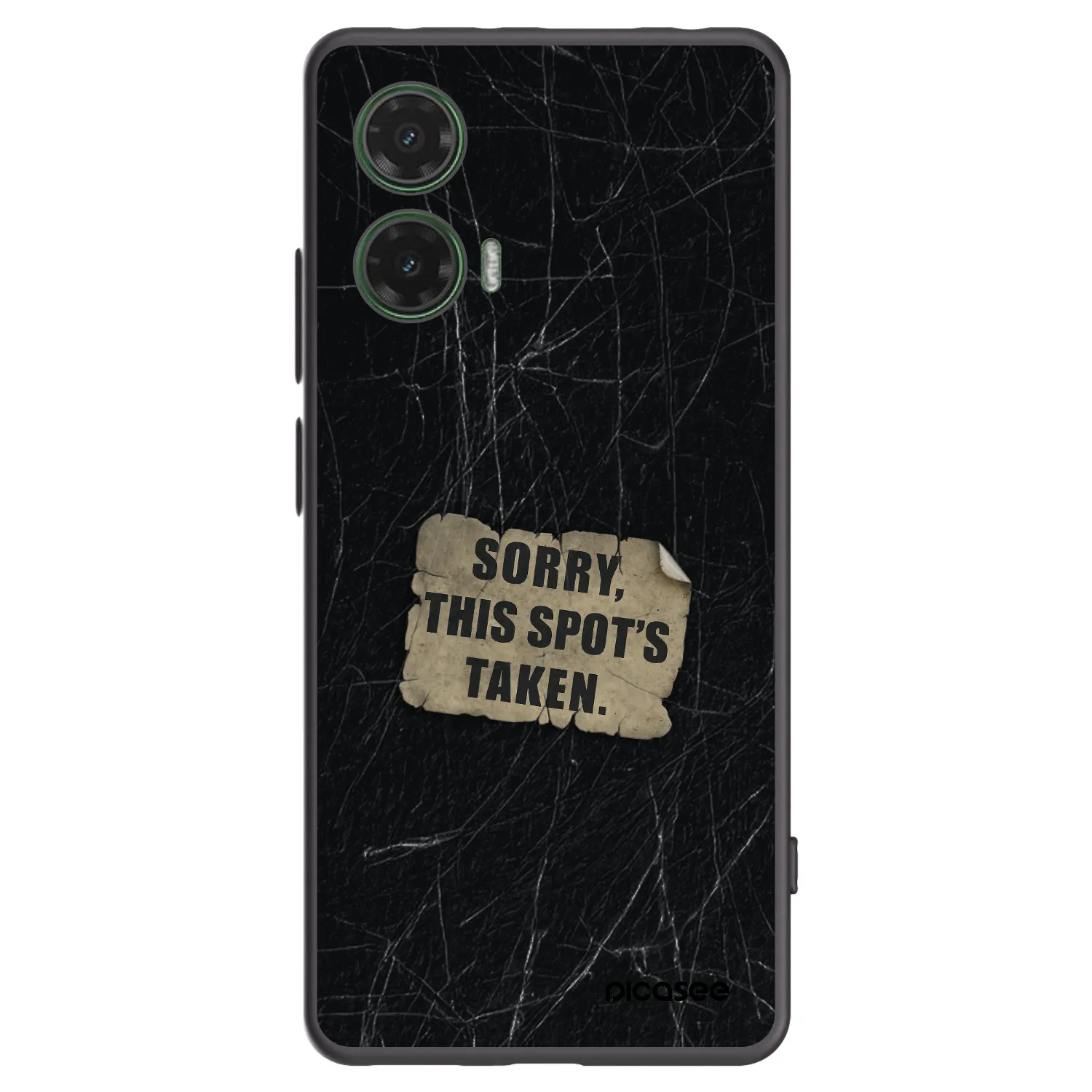 Picasee fekete szilikon tok az alábbi mobiltelefonokra Motorola Moto G35 5G - SORRY