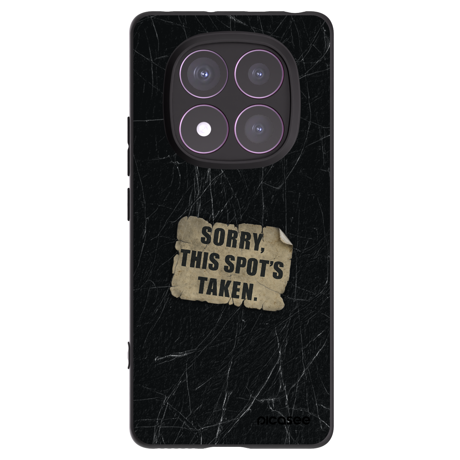 Picasee fekete szilikon tok az alábbi mobiltelefonokra Xiaomi Redmi Note 14 Pro 4G - SORRY