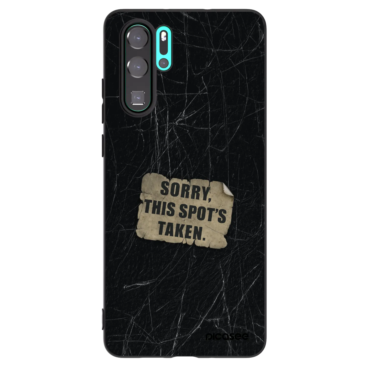 Picasee fekete szilikon tok az alábbi mobiltelefonokra Huawei P30 Pro - SORRY